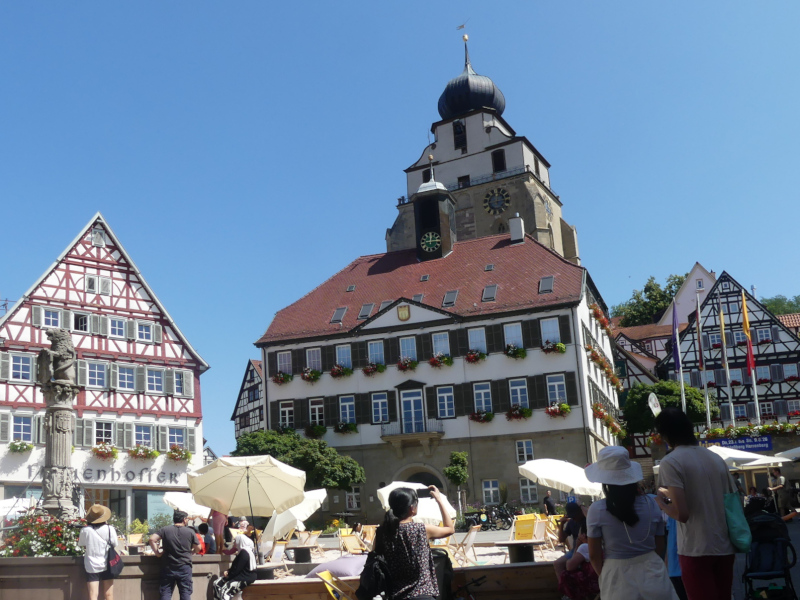 Eindruck vom Marktplatz in Herrenberg